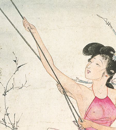 佛冈-胡也佛的仕女画和最知名的金瓶梅秘戏图